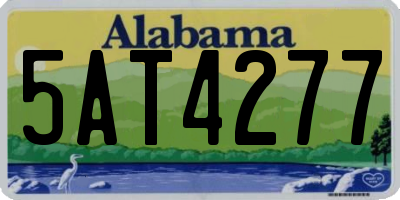AL license plate 5AT4277