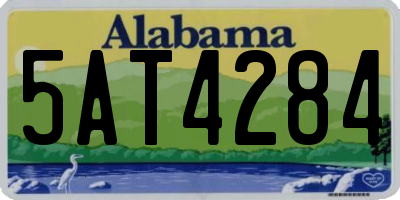 AL license plate 5AT4284