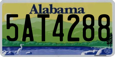 AL license plate 5AT4288