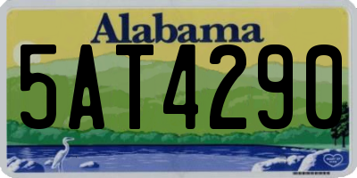 AL license plate 5AT4290