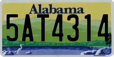 AL license plate 5AT4314