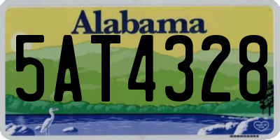 AL license plate 5AT4328