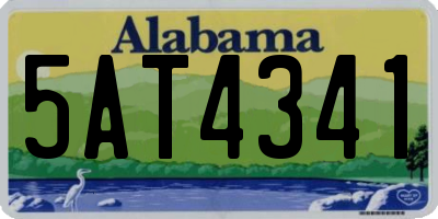AL license plate 5AT4341