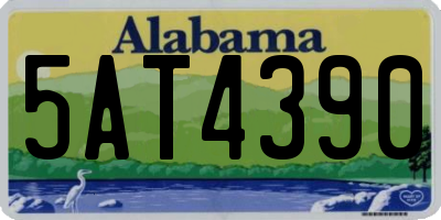 AL license plate 5AT4390