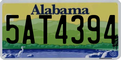 AL license plate 5AT4394