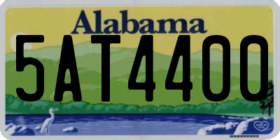 AL license plate 5AT4400