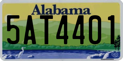 AL license plate 5AT4401