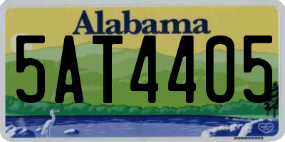 AL license plate 5AT4405