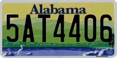AL license plate 5AT4406
