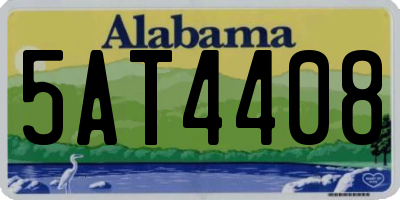 AL license plate 5AT4408