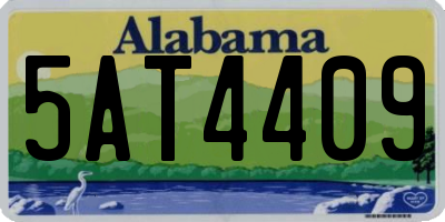 AL license plate 5AT4409
