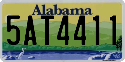 AL license plate 5AT4411