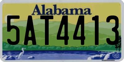 AL license plate 5AT4413