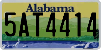 AL license plate 5AT4414