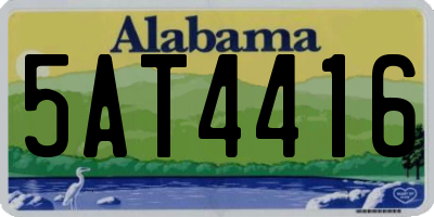 AL license plate 5AT4416