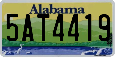 AL license plate 5AT4419