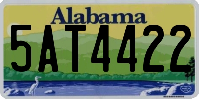 AL license plate 5AT4422