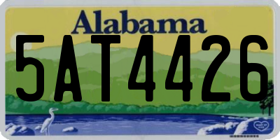AL license plate 5AT4426