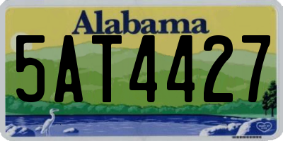 AL license plate 5AT4427