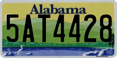 AL license plate 5AT4428