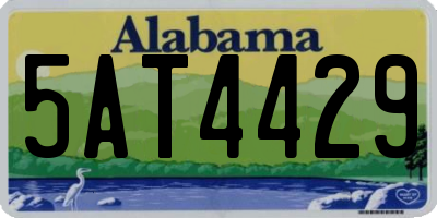 AL license plate 5AT4429