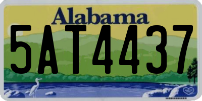 AL license plate 5AT4437
