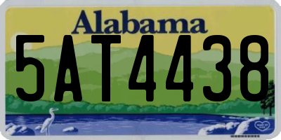AL license plate 5AT4438