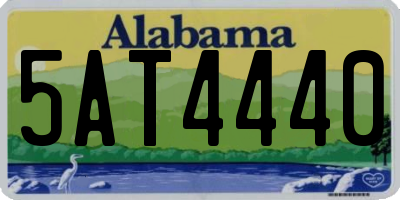 AL license plate 5AT4440