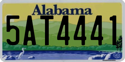 AL license plate 5AT4441