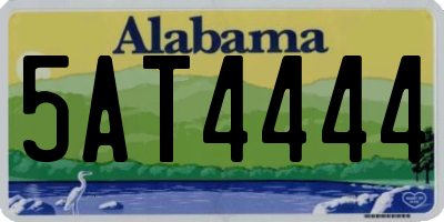 AL license plate 5AT4444