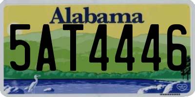 AL license plate 5AT4446