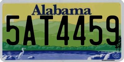 AL license plate 5AT4459
