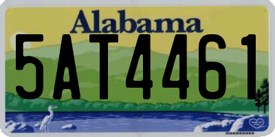 AL license plate 5AT4461