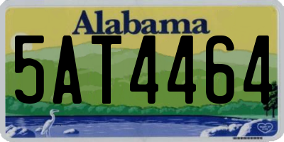 AL license plate 5AT4464