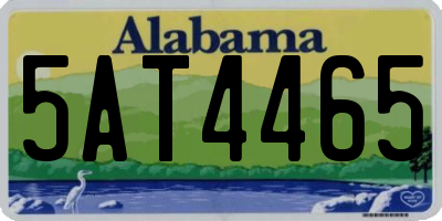 AL license plate 5AT4465