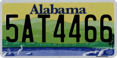 AL license plate 5AT4466