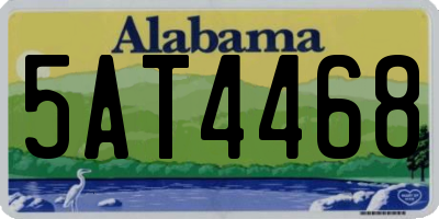 AL license plate 5AT4468