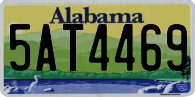 AL license plate 5AT4469