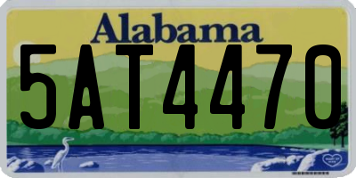 AL license plate 5AT4470