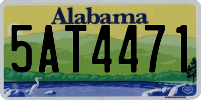 AL license plate 5AT4471