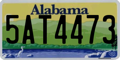 AL license plate 5AT4473