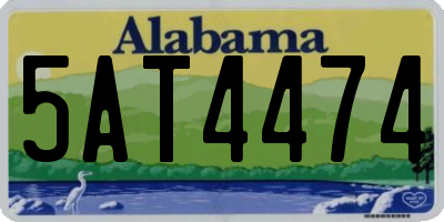 AL license plate 5AT4474