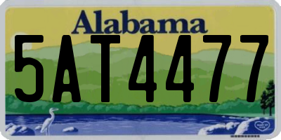 AL license plate 5AT4477