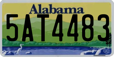 AL license plate 5AT4483