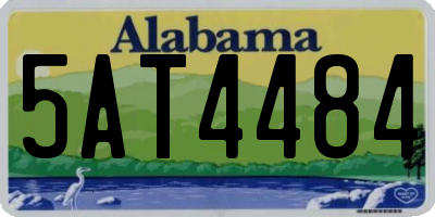 AL license plate 5AT4484