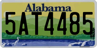 AL license plate 5AT4485