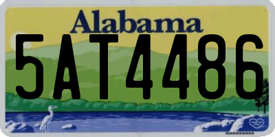 AL license plate 5AT4486