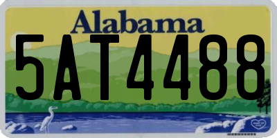 AL license plate 5AT4488