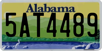 AL license plate 5AT4489