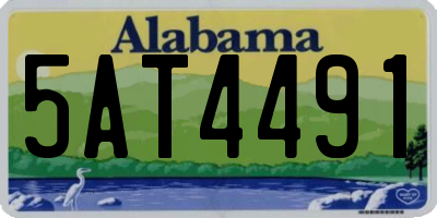 AL license plate 5AT4491